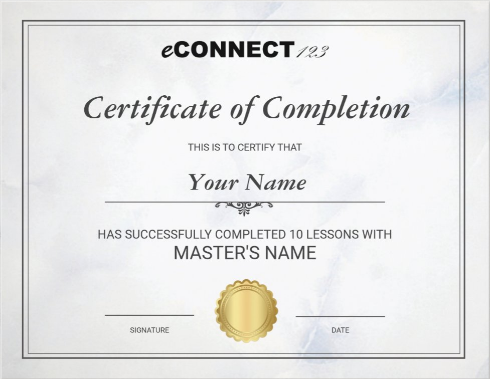 eConnect123 Certificate Program